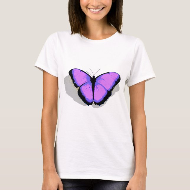 T-shirt Borboleta roxa! (Frente)