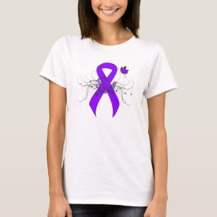 T-shirt Borboleta Violeta, Linfoma Hodgkin