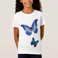 Borboletas azuis de Morpho