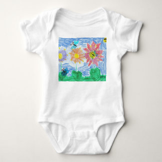 T-shirt Borboletas e flores por john