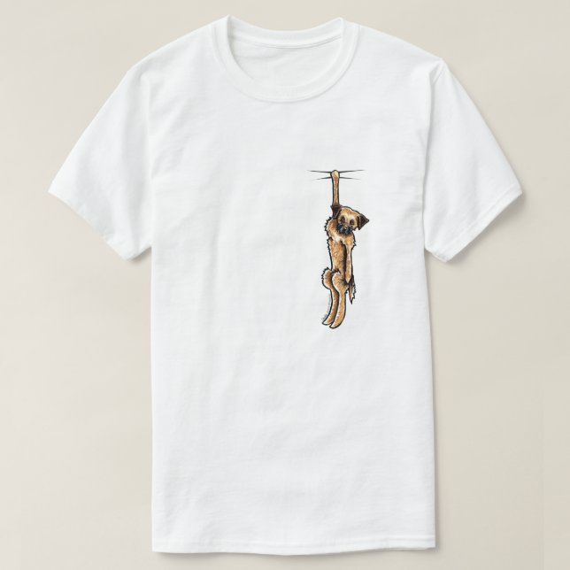 T-shirt Borda Clingy Terrier (Frente do Design)