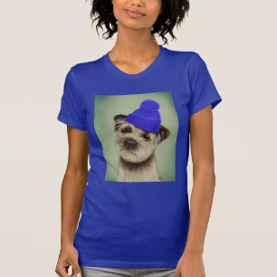 T-shirt Borda com capacete azul
