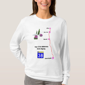 T-shirt Borda do byway cénico da região selvagem