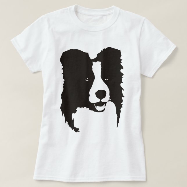 T-shirt Border collie (Frente do Design)