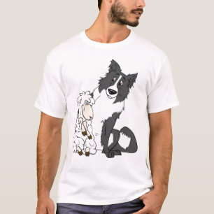 T-shirt Border collie e T dos carneiros