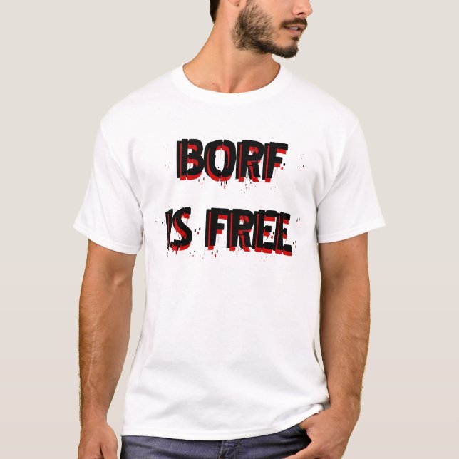 T-SHIRT BORF ESTÁ LIVRE (Frente)