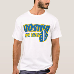T-shirt Bósnia para nunca