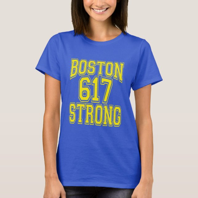 T-shirt Boston 617 Strong (Frente)