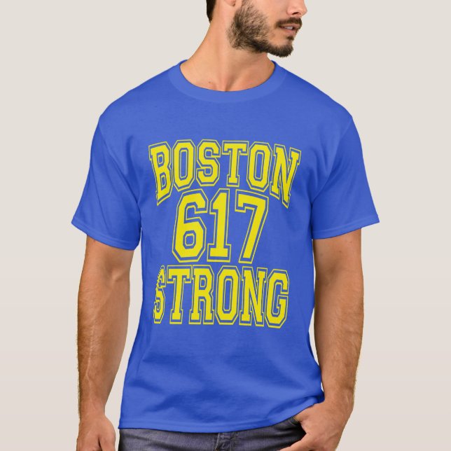 T-shirt Boston 617 Strong (Frente)