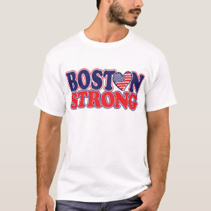 T-shirt Boston Forte com Amricah Heart