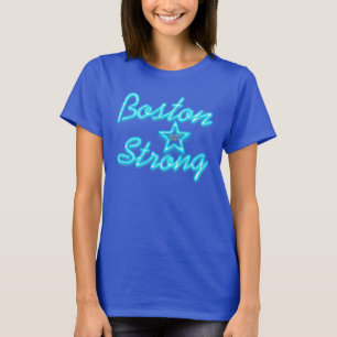 T-shirt Boston forte e incandescência