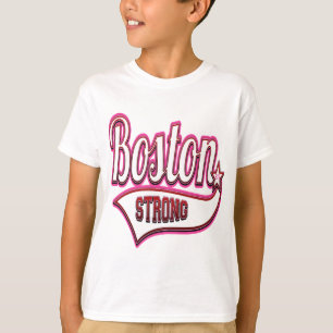 T-shirt Boston forte no rosa