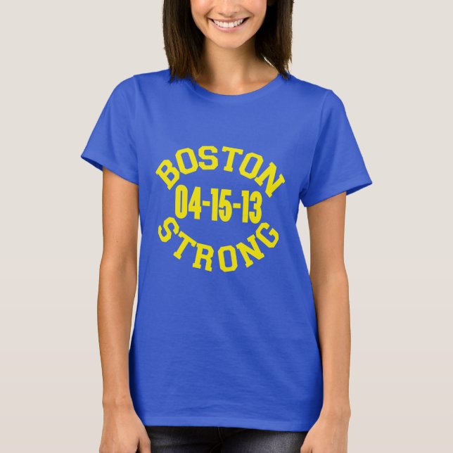T-shirt Boston forte recorda (Frente)