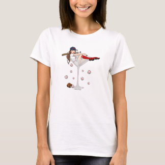 T-shirt Boston Girl Baseball Martini
