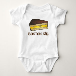 T-shirt BOSTON KID Cream Pie Slice Massachusetts Foodie