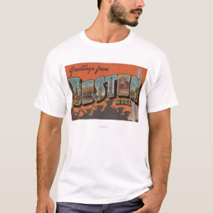 T-shirt Boston, Massachusetts - Letra Scenes Grandes