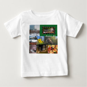 T-shirt Boston, Massachusetts Photo Collage