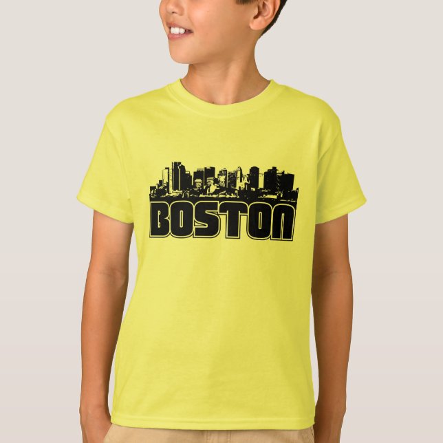 T-shirt Boston Skyline (Frente)