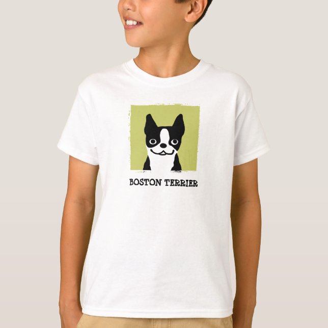 T-shirt Boston Terrier| Face Cachorra (Frente)