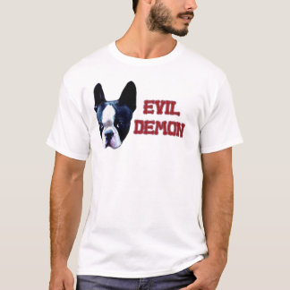 T-shirt Boston Terrier ou demónio mau?