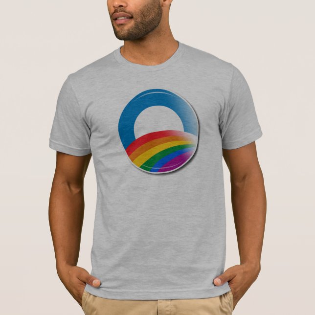 T-shirt Botão do orgulho de Obama (Frente)