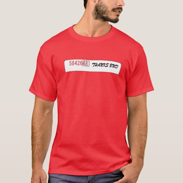 T-shirt Botão dos obrigados! (Frente)