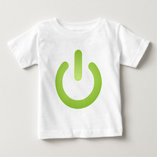 T-shirt Botão liga/desliga simples (Frente)