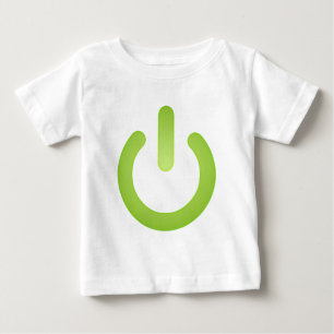 T-shirt Botão simples do poder