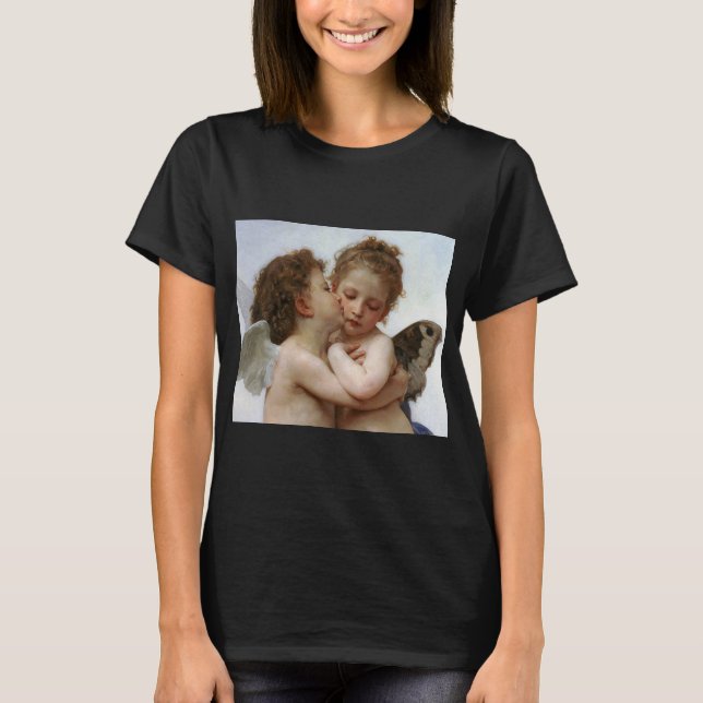 T-shirt Bouguereau , “ First kiss ” (Frente)