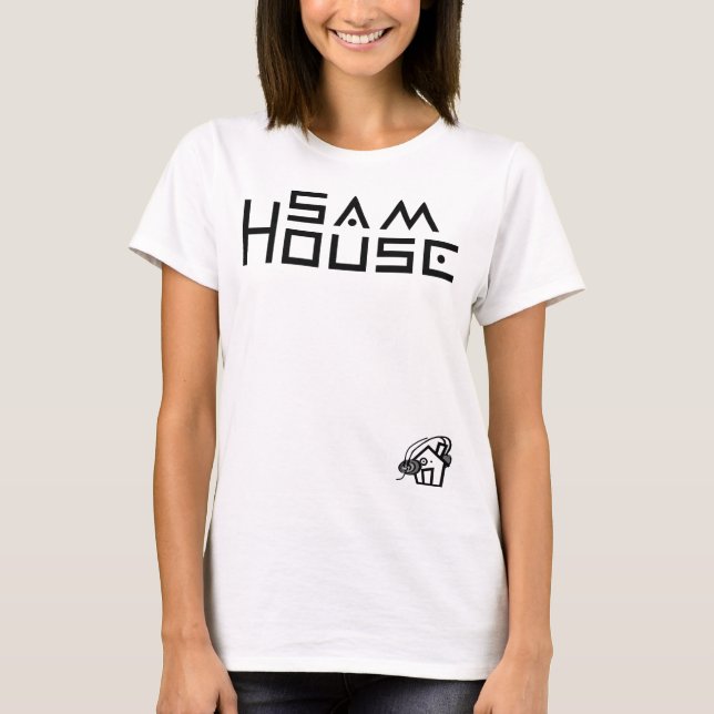 T-shirt Boxy da parte superior da colheita das (Frente)