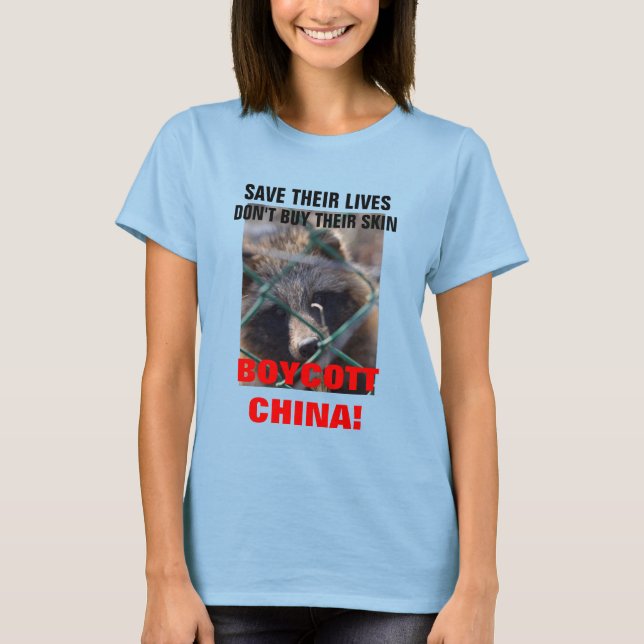 T-SHIRT BOYCOTT CHINA (Frente)