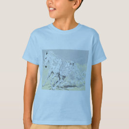 T-Shirt Boys White Stallion