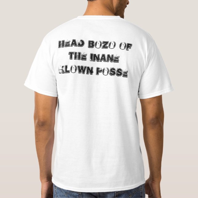 T-shirt Bozo principal da legião vazia de Klown (Verso)