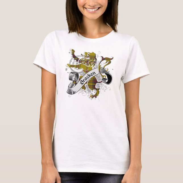 T-shirt Bracken Tartan Lion (Frente)