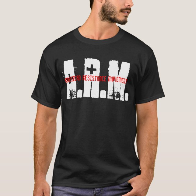 T-SHIRT BRAÇO T [PRETO] (Frente)