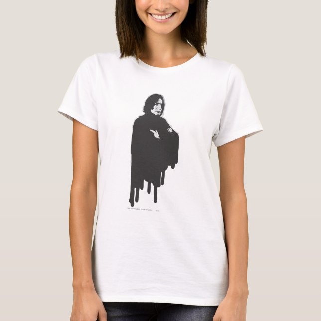 T-shirt Braços de Snape Severos Cruzados B-W (Frente)