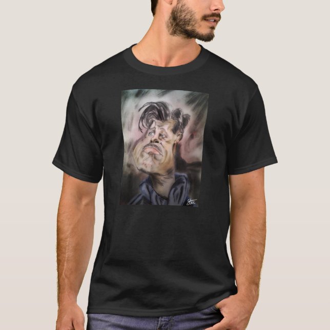 T-shirt Brad Pitt - fúria (Frente)