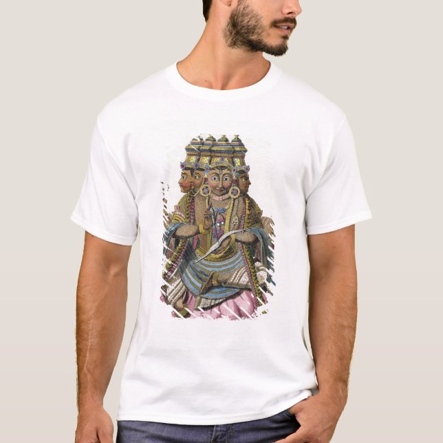 T-shirt Brahma, deus Hindu da criação, 'da viagem auxiliar (Frente)