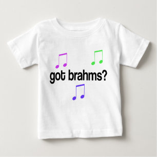T-shirt Brahms obtido engraçado design colorido