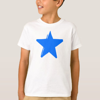 t-shirt branca azul STAR
