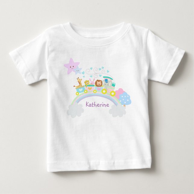 T-Shirt Branca Com Amor De Comboio (Frente)