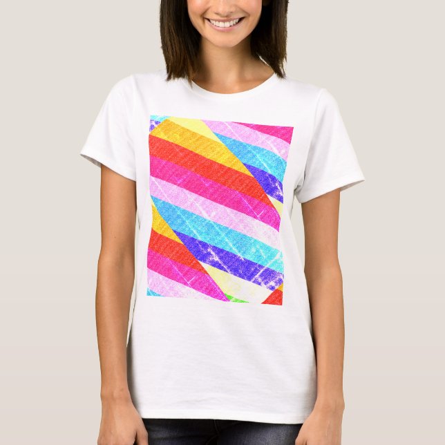 t-shirt branca com cores (Frente)