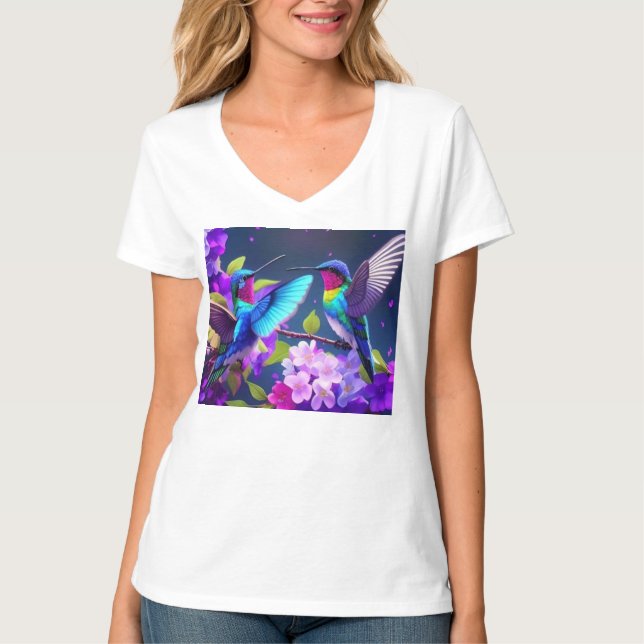 T-Shirt Branca de Mulheres (Frente)