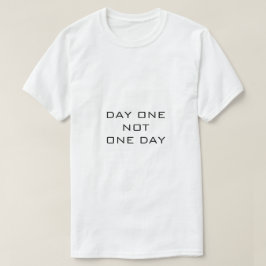 T-shirt branca DIA UM NÃO UM DIA