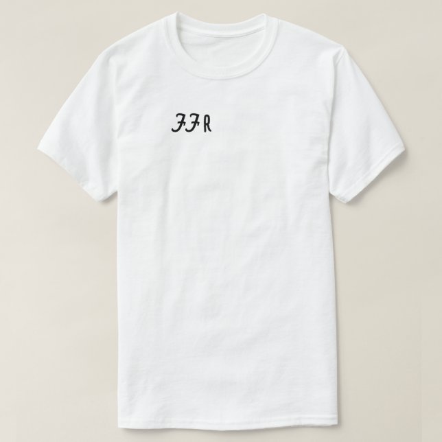 T-shirt branca FFR (Frente do Design)