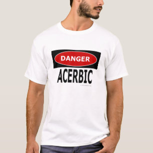 T-shirt Branco Acerbic do perigo