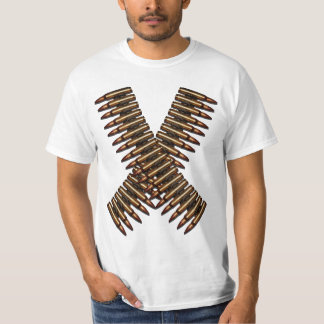 T-shirt Branco da correia da bala do Bandolier