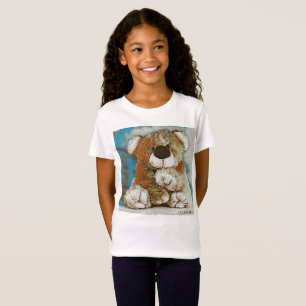 T-shirt branco de HAMbWG - urso de ursinho