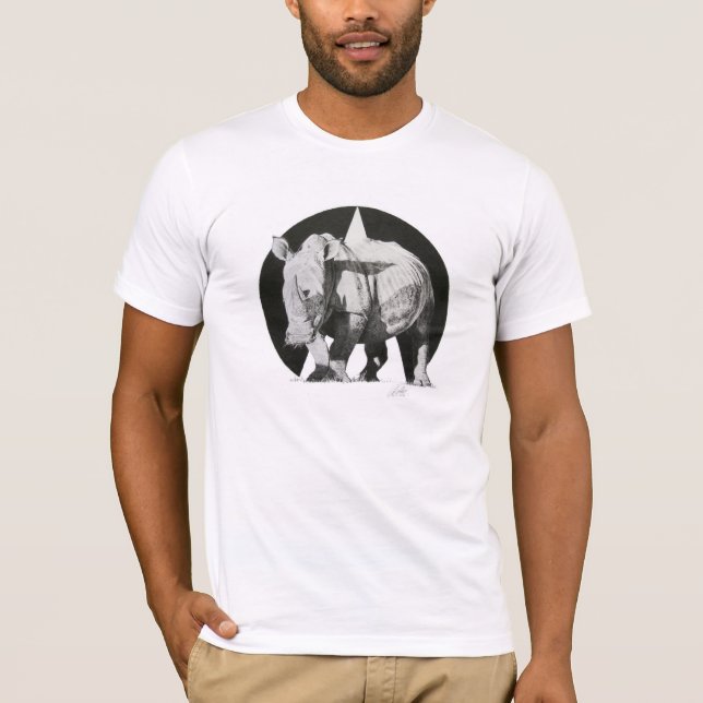 T-SHIRT BRANCO do CHIFRE pela cara Combes (Frente)