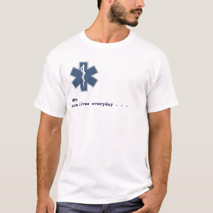 T-shirt Branco do diaysis de EMT